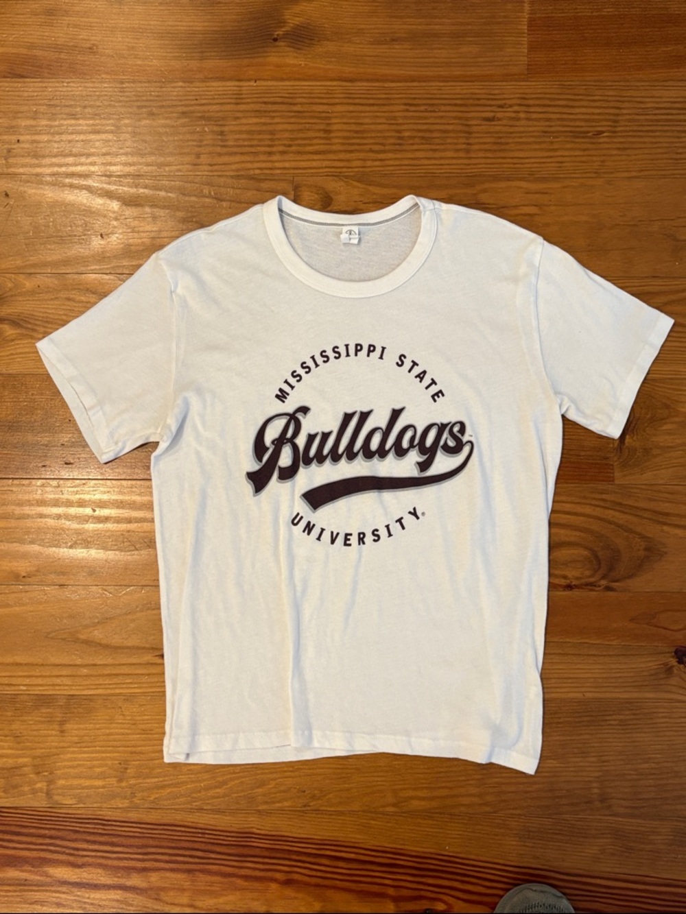 Mississippi State Bulldogs White Graphic Tee